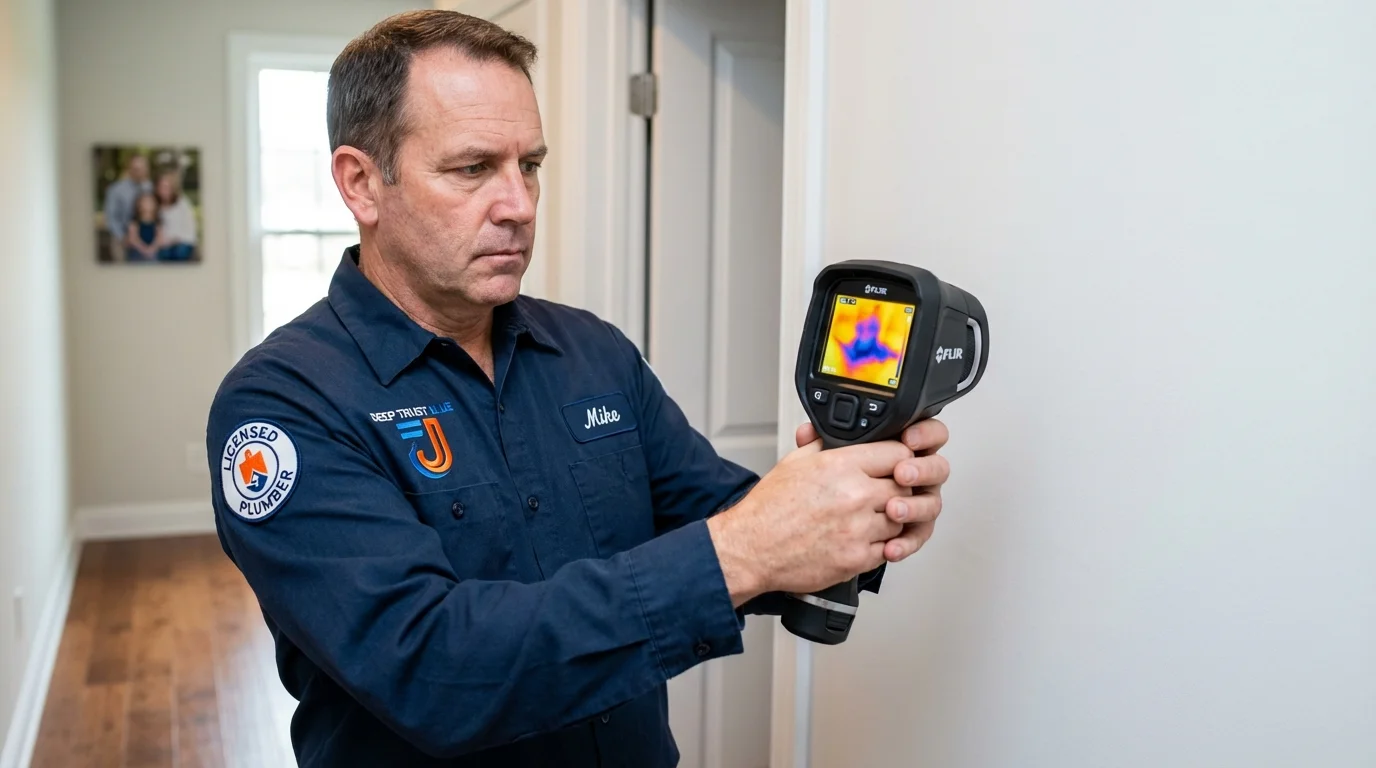Thermal imaging leak detection by Johns Plumbing LLC in Vian